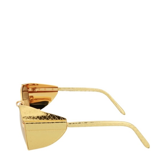 Linda Farrow Golden Sunglasses - Picture 3 of 4